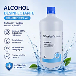 Alcohol Desinfectante 70% Difem 1000ml