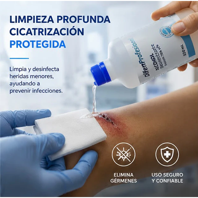 Alcohol Desinfectante 70% Difem 500ml