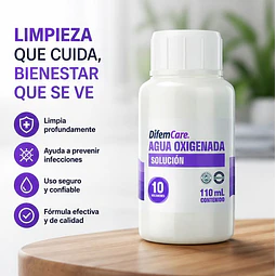 Agua Oxigenada Solución Difem 10v 110ml 