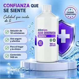 Agua Oxigenada Solución Difem 10v 500ml