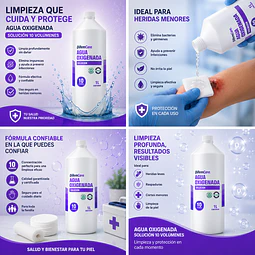 Agua Oxigenada Solución Difem 10v 1 Litro