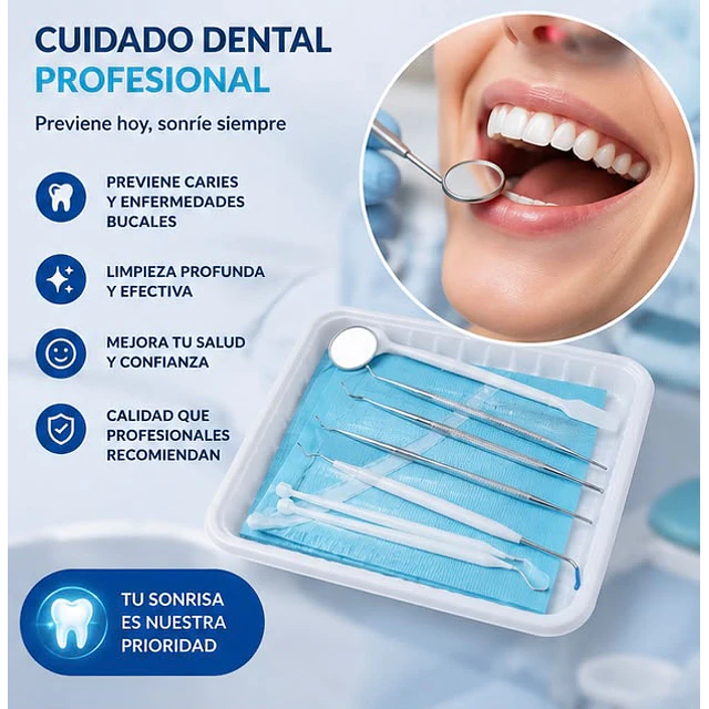 Set de Herramientas Para Higiene Dental 5 Piezas 