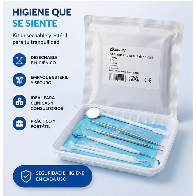 Set de Herramientas Para Higiene Dental 5 Piezas 