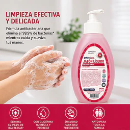 Jabon Liquido Antibacterial Con Glicerina 340ml Difem Care