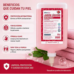 Jabon Liquido Antibacterial Con Glicerina 800ml Difem Care