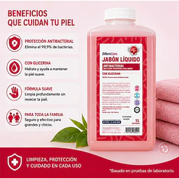 Jabon Liquido Antibacterial Con Glicerina 1000ml Difem Care