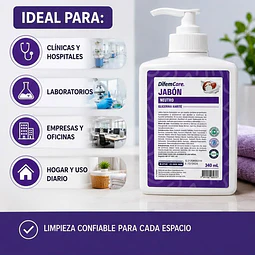 Jabon Neutro Con Glicerina Karite 340ml Difem Care