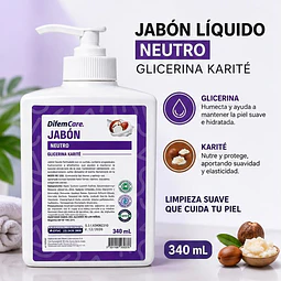 Jabon Neutro Con Glicerina Karite 340ml Difem Care