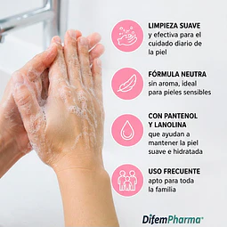 Jabón Neutro Balsámico Sin Aroma 340ml Difem Care