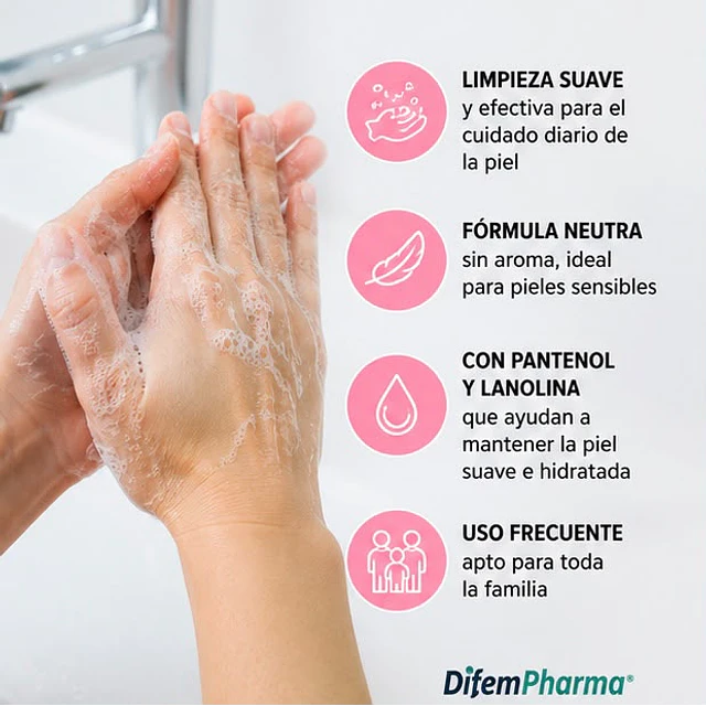 Jabón Neutro Balsámico Sin Aroma 340ml Difem Care