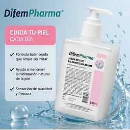 Jabón Neutro Balsámico Sin Aroma 340ml Difem Care