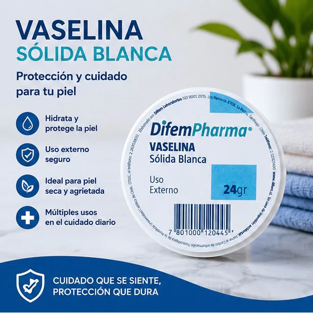 Vaselina Solida Blanca 24gr Difem 