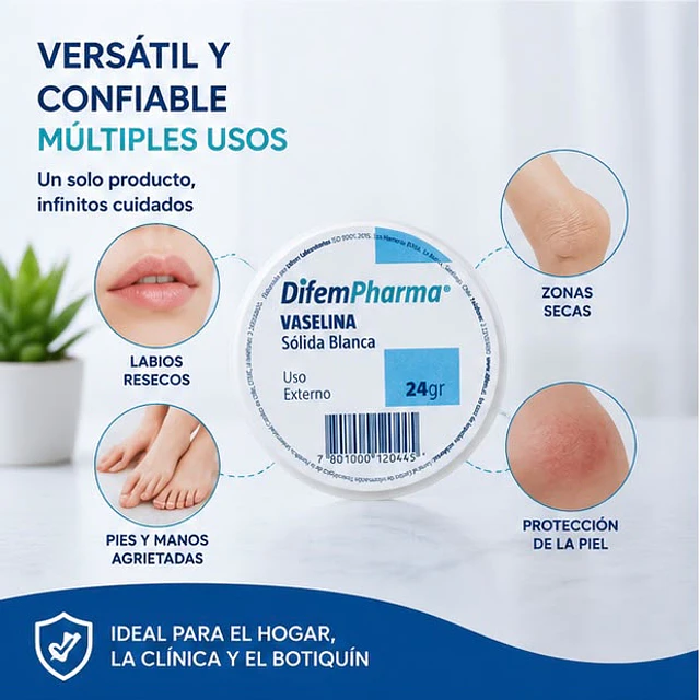 Vaselina Solida Blanca 24gr Difem 