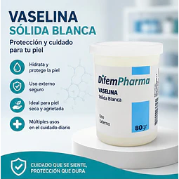 Vaselina Sólida Blanca 80gr Difem 