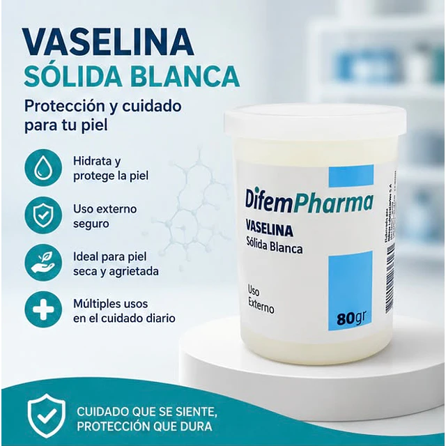 Vaselina Sólida Blanca 80gr Difem 