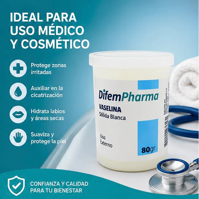 Vaselina Sólida Blanca 80gr Difem 