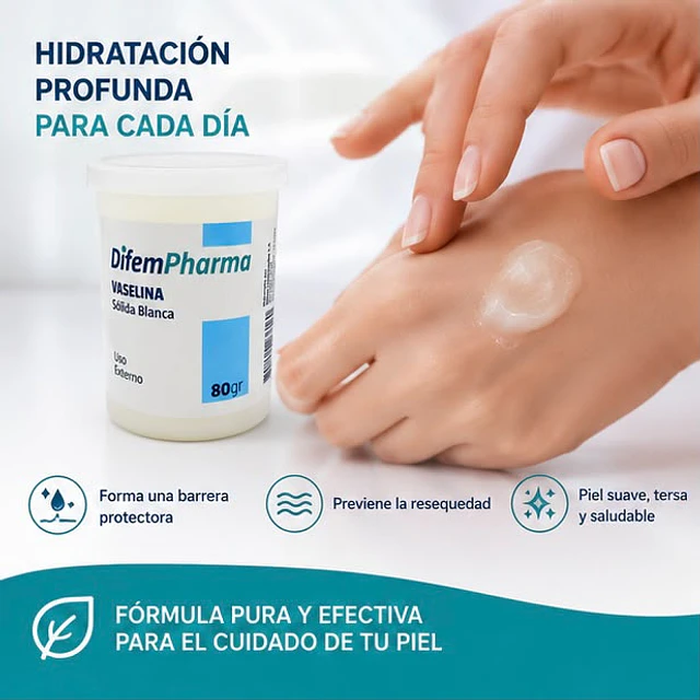 Vaselina Sólida Blanca 80gr Difem 