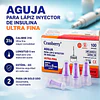 Agujas para Lápiz de Insulina - 100 Unidades | 31G x 5mm Cranberry