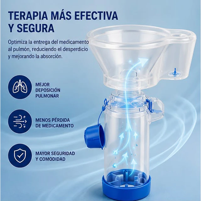 Aerocámara Adulto Cranberry 180ml