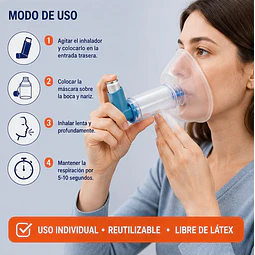 Aerocámara Adulto Cranberry 180ml