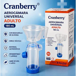 Aerocámara Adulto Cranberry 180ml
