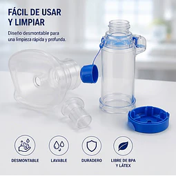 Aerocámara Adulto Cranberry 180ml