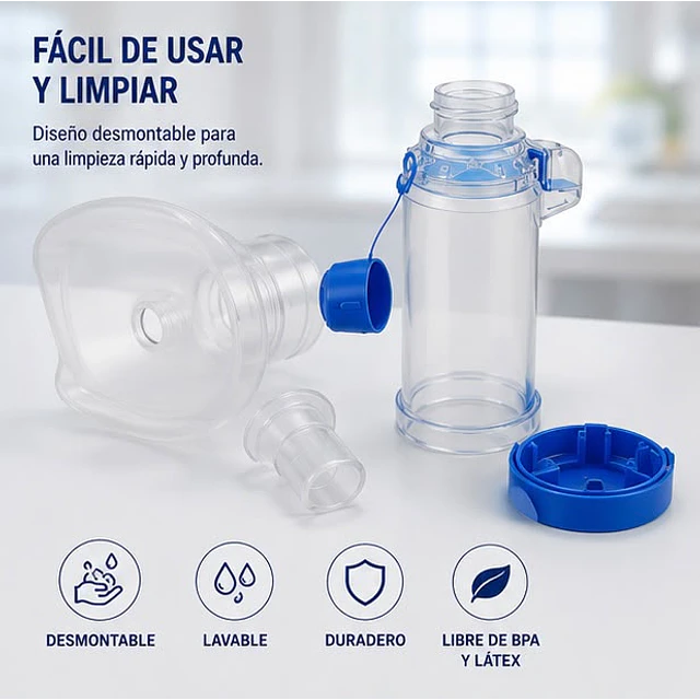 Aerocámara Adulto Cranberry 180ml