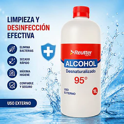 Alcohol Desnaturalizado 95° 1 Litro Reutter 