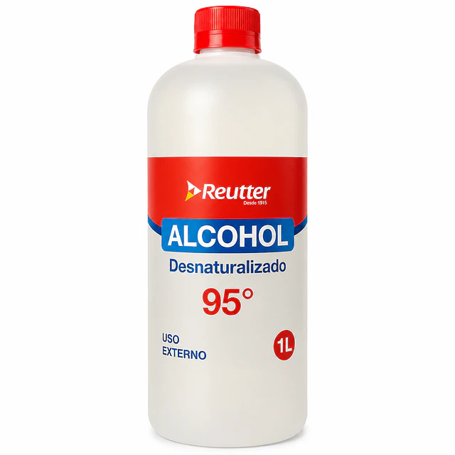 Alcohol Desnaturalizado 95° 1 Litro Reutter 
