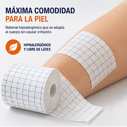 Venda Gasa Adhesiva Fijación Stretch 10 Cm X 10 M Cranberry