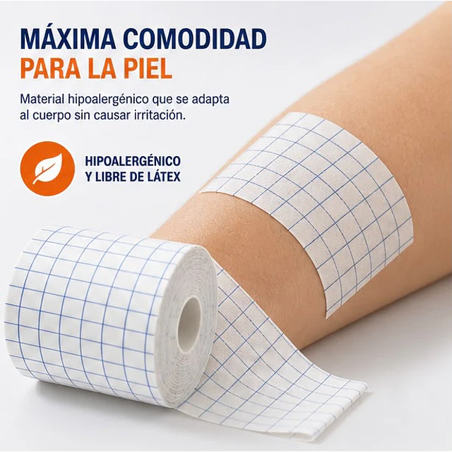 Venda Gasa Adhesiva Fijación Stretch 10 Cm X 10 M Cranberry