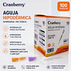 Aguja Hipodermica Cranberry 25G x 5/8 Caja 100 Unidades