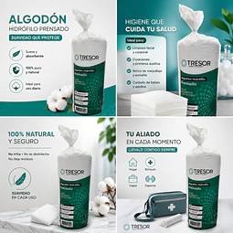 Algodón Hidrófilo Prensado Tresor 1kg