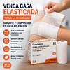 Venda Gasa Elasticada / 20U Cranberry  (SELECCIONAR MEDIDA)