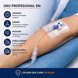 Alargador Venoso Con Llave De 3 Pasos 10 cm