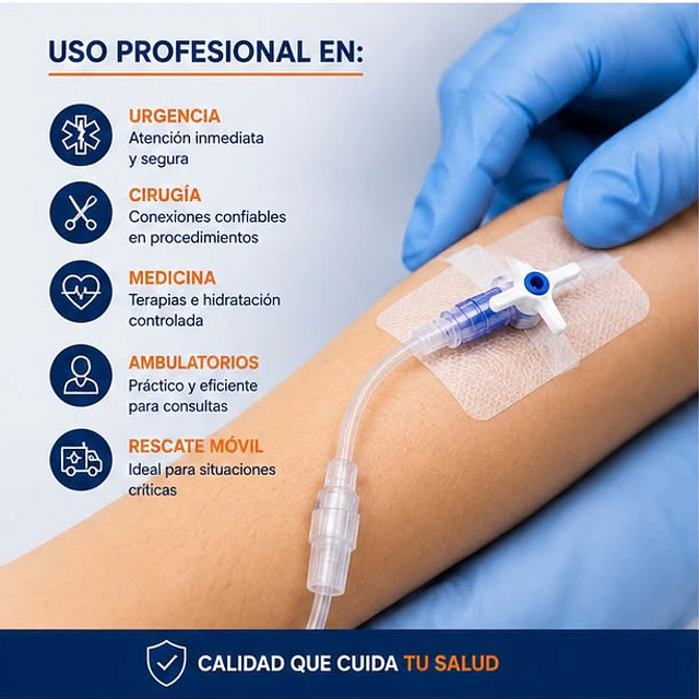 Alargador Venoso Con Llave De 3 Pasos 100 cm