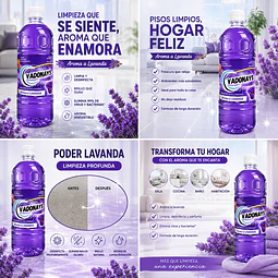 Limpia Pisos Aroma Lavanda Vadonays 1800ml