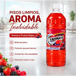 Limpia Pisos Aroma Frutos Rojos Vadonays 1800ml