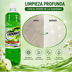 Limpia Pisos Aroma Manzana Vadonays 900ml