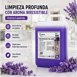 Limpia Pisos Aroma Lavanda Vadonays 5 Litros