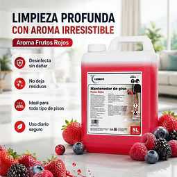 Limpia Pisos Aroma Frutos Rojos Vadonays 5 Litros