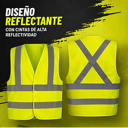 Chaleco Reflectante Color Amarillo 