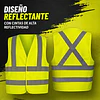 Chaleco Reflectante Color Amarillo 