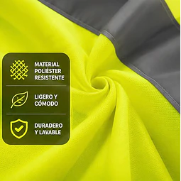 Chaleco Reflectante Color Amarillo 