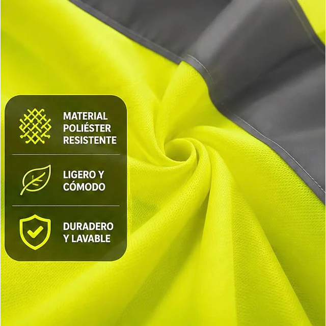 Chaleco Reflectante Color Amarillo 