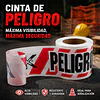Cinta Peligro Rojo Con Blanco 8cm X 350 Mts