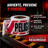 Cinta Peligro Rojo Con Blanco 8cm X 350 Mts