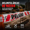 Cinta Peligro Rojo Con Blanco 8cm X 350 Mts