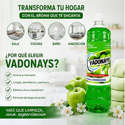 Limpia Pisos Aroma Manzana Vadonays 900ml