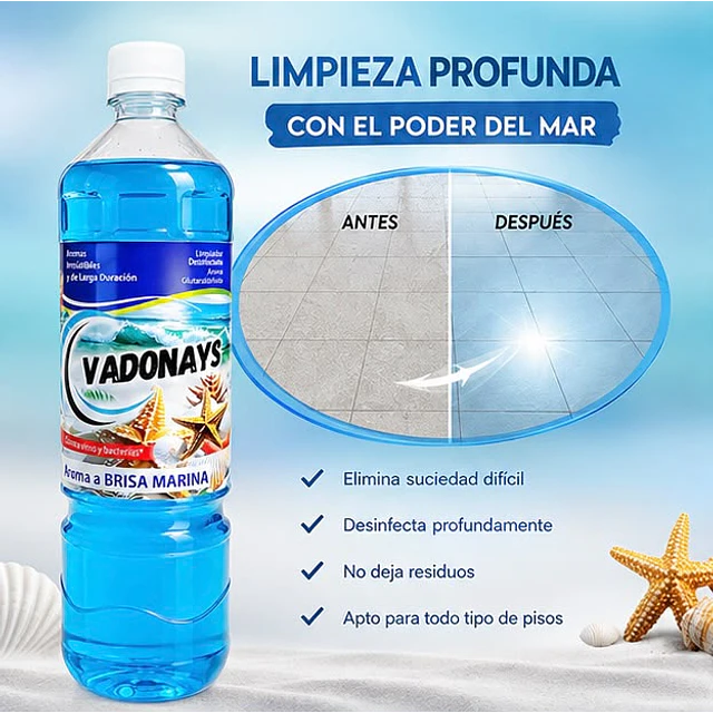 Limpia Pisos Aroma Brisa Marina Vadonays 900ml